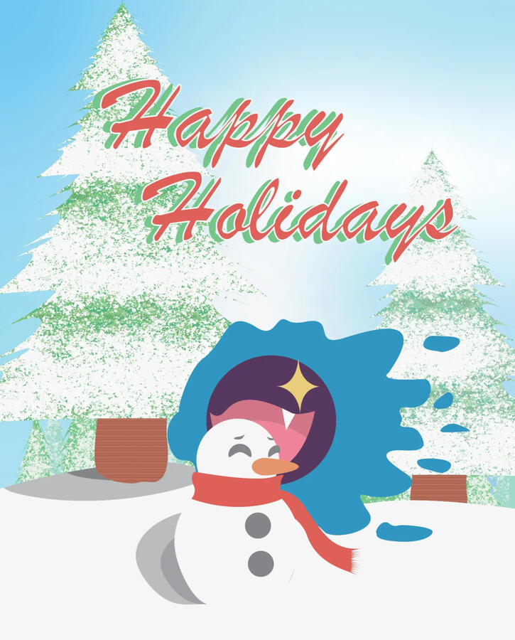 Pokemon Holiday Card 2022 - Ghastly