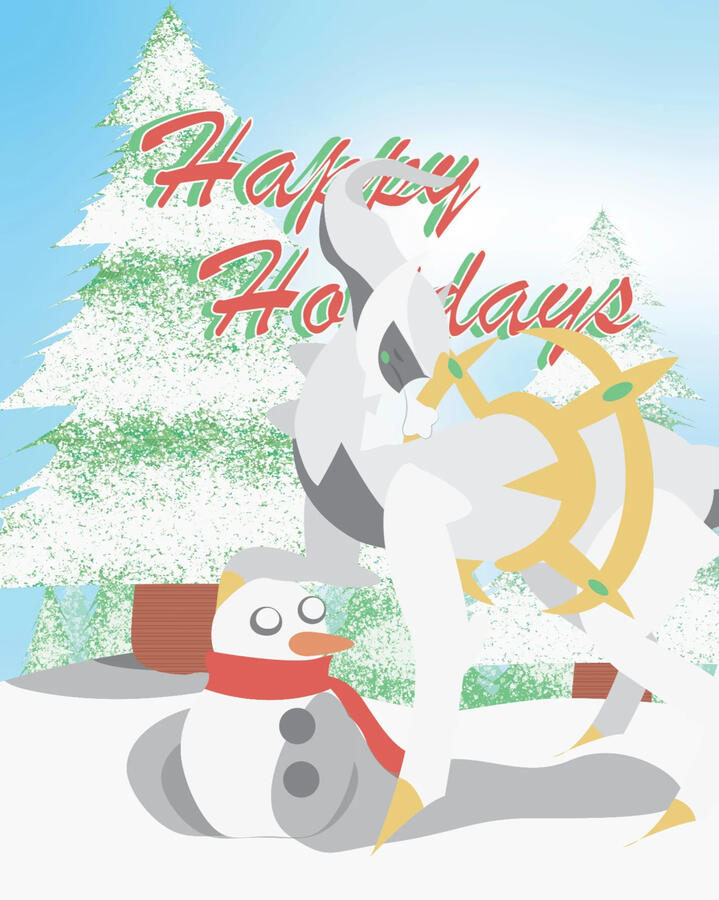 Pokemon Holiday Card 2022 - Arceus