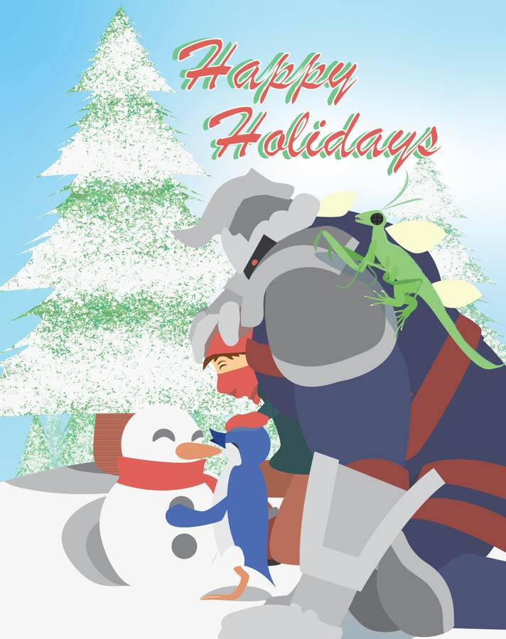 Ratho, her boyfriend, her child, and her best friend, Z'rissi