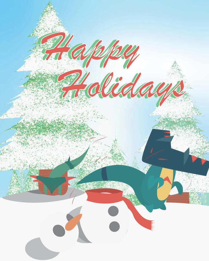 Pokemon Holiday Card 2022 - Drakloak